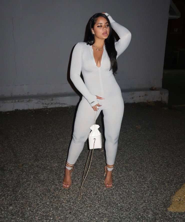 ribbed jump suit